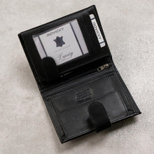 Įkelti vaizdą į galerijos rodinį, Odinė piniginė vyriška, juoda, Wild 7841