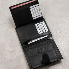 Įkelti vaizdą į galerijos rodinį, Odinė piniginė vyriška, juoda, Wild 7841