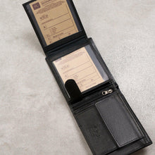 Įkelti vaizdą į galerijos rodinį, Vyriška odinė piniginė, juoda, Wild 7902