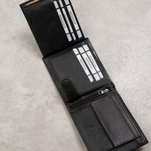 Įkelti vaizdą į galerijos rodinį, Vyriška odinė piniginė, juoda, Wild 7902