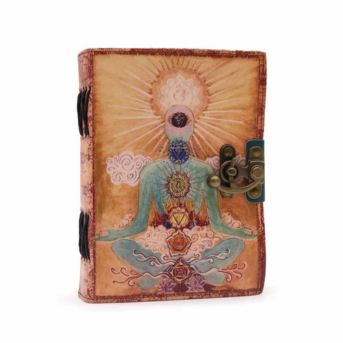Odinė užrašinė su nupieštu Buda 18X13 cm