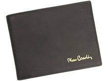 Įkelti vaizdą į galerijos rodinį, Odinė vyriškla piniginė, juoda, Pierre Cardin 5829 Galanterija 
