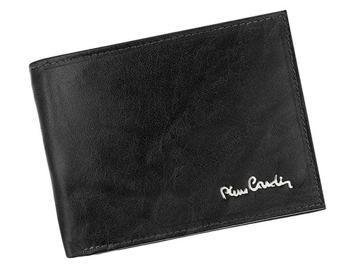 Vyriška odinė piniginė, pilkšvai juoda, Pierre Cardin 9402 Galanterija 