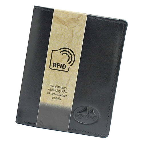 Vyriška odinė piniginė su RFID sistema, juoda, El forrest 3776 Galanterija 